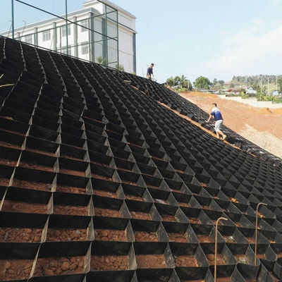 Plastic HDPE Geocell for Slope Protection in Black Color Hotel Ground Grid Geo Cell