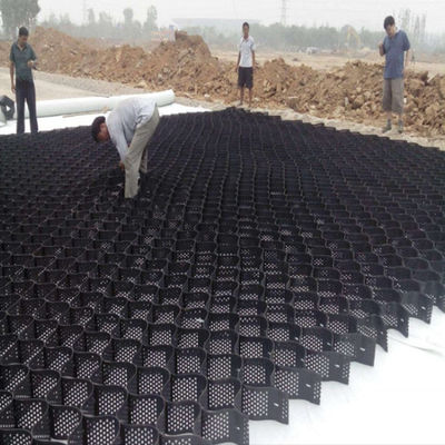 Plastic HDPE Geocell for Slope Protection in Black Color Hotel Ground Grid Geo Cell