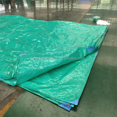 PE Tarpaulin with Stripe Woven Pattern Waterproof and Resistant to Harsh Conditions