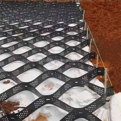 Textured and Perforated HDPE Geocell for Ground Enhancement in Heights of 50mm-200mm