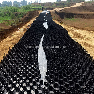 HDPE Plastic Geocell Ground Grid for Slope Stabilization Welding Distance 330mm-1000mm