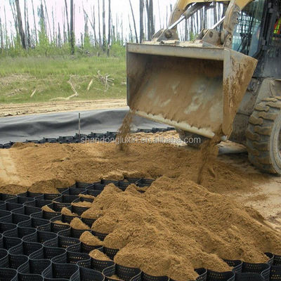 HDPE Plastic Geocell Ground Grid for Slope Stabilization Welding Distance 330mm-1000mm