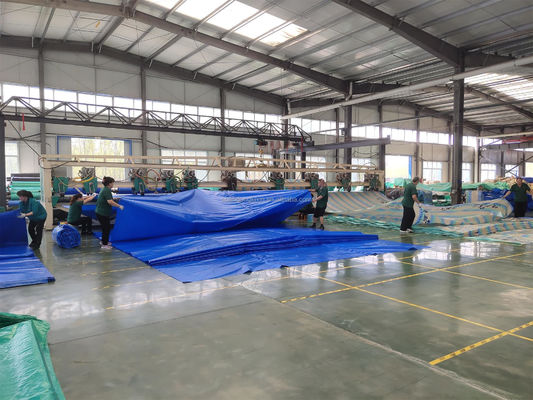 LDPE Coated Blue PE Tarpaulin for Truck Cargo Covering Waterproof PVC Tarpaulin Made