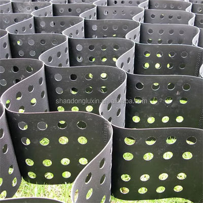 Black Gravel Stabilizer Geocell Grid with Honeycomb Design and 1.0-1.7mm Thickness