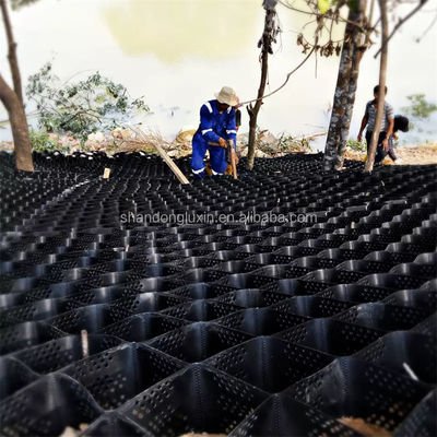 Black Gravel Stabilizer Geocell Grid with Honeycomb Design and 1.0-1.7mm Thickness