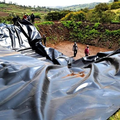 1.0mm HDPE Geomembrane for Fish Pond Width 1-6m Chemical Resistant Black Geomembrane