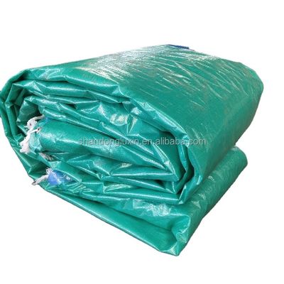 UV Protected PE Tarpaulin Poly Tarp with Reinforced Plastic Fabric Sheet Stripe Style