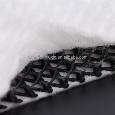 Black White Three Dimensional Composite Drainage Network Geonet Hdpe 5 Mm Drainage Mat Nonwoven Fabric