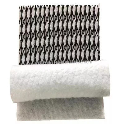 Black White Three Dimensional Composite Drainage Network Geonet Hdpe 5 Mm Drainage Mat Nonwoven Fabric