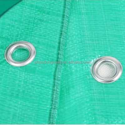 Lightweight 12 x 6 Metre Green PE Tarpaulin Sheet for Heavy Duty Waterproof Shielding