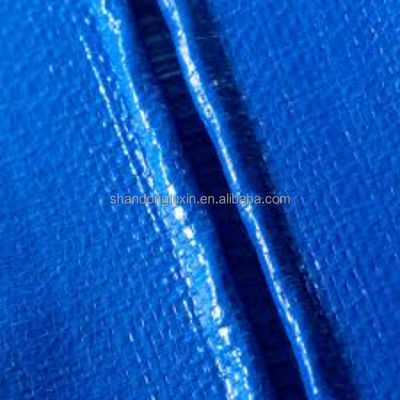 500D-1500D Yarn Count HDPE Heavy Duty Trailer Tarpaulin Waterproof Blue Tarpaulin