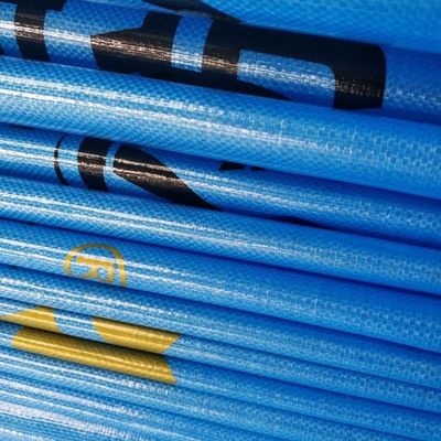 Blue Sun Proof Rainproof PE Tarpaulin 2-12m Width Coated Polyethylene Tarpaulin