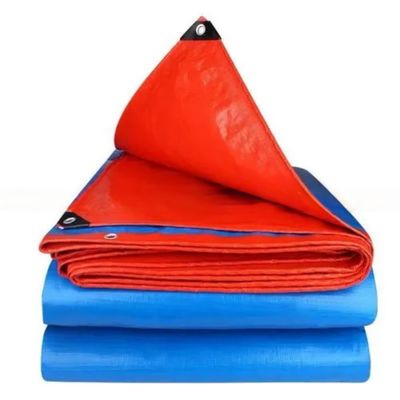 Logo Printing 120gsm Width 4m Strong Waterproof PE Tarpaulin HDPE Coated Tarpaulin