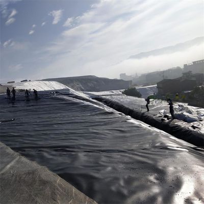Glossy Geomembrane Liner Geomembranes for Salt Evaporation in Argentina Width 1m-8m