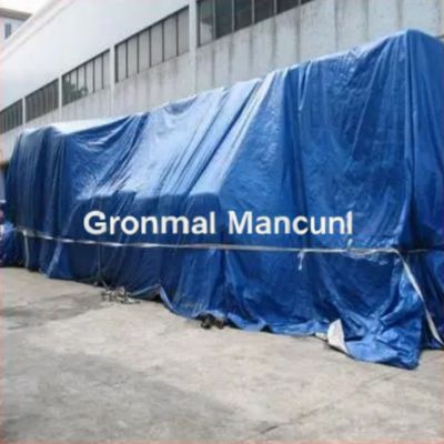 White/Blue Color Plastic Waterproof Canvas Cover Sheet Heavy Duty PE Tarpaulin Fabric