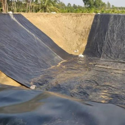 Corrosion Resistant Double Smooth Surface 0.5mm HDPE Geomembrane for Shrimp Fish Farming