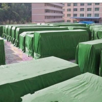 Custom 150gsm HDPE Tarpaulin with LDPE Lamination and Width 2m-100m Blue Pe Tarpaulin