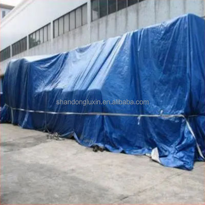Custom 150gsm HDPE Tarpaulin with LDPE Lamination and Width 2m-100m Blue Pe Tarpaulin