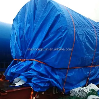 Custom 150gsm HDPE Tarpaulin with LDPE Lamination and Width 2m-100m Blue Pe Tarpaulin