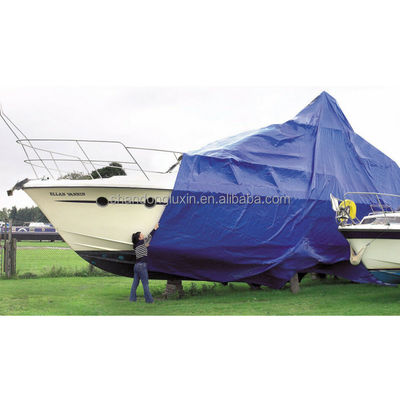 Sliver Blue Standard Poly Tarp for Canopy Tent Boat or Pool Cover Waterproof and Woven