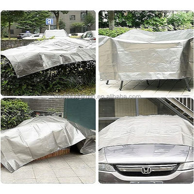 Sliver Blue Standard Poly Tarp for Canopy Tent Boat or Pool Cover Waterproof and Woven