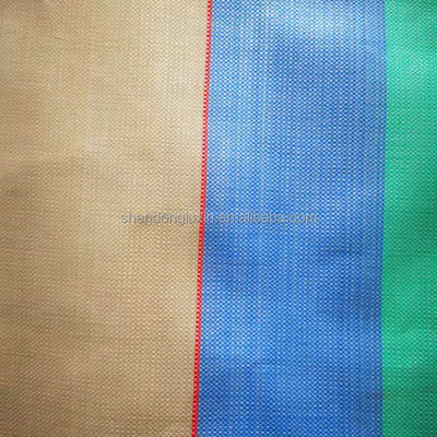 Poly Woven Fabric Pe Tarpaulins in Green Silver with Waterproof and Lightweight Design