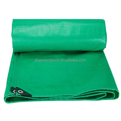 Custom HDPE Tarpaulins for Truck Car Double-sided Green PE Tarpaulin Width 2m-100m