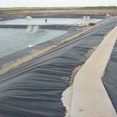 Smooth Geomembrane for Fish Pond Lining 0.5mm 1mm 2mm Thickness Double Smooth Surface