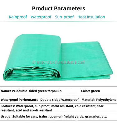 Waterproof PE Tarpaulin 700D-1500D Yarn Count Payment Term 30/70 for Durable Covering