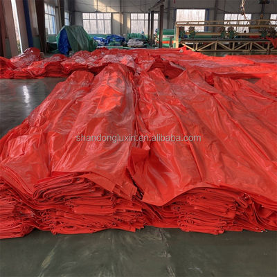 PE Tarpaulin Red Waterproof and Dustproof Blocks Sunlight Other Fabric 3x4m 4x5m 4x6m