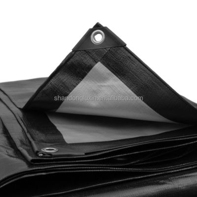 Customized Color Awning 160gsm Heavy Duty 3-Layer Woven PE Tarpaulin Tarp for Covering