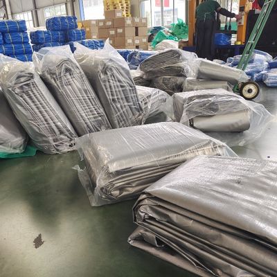 HDPE 120gsm Blue PE Canvas Tarps Poly Tarps Waterproof for Outdoor Garden Awning Canopy Cloth