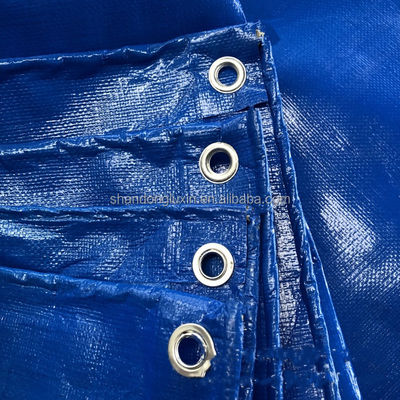 Customized Color PE Blue Waterproof Tarpaulin Fabric for Block Sunlight and Dustproof