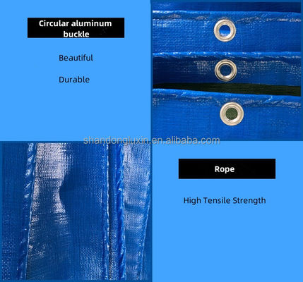 Customized Laminated PE Tarpaulin Plastic Fabric Sheet in Lightweight Stripe Style