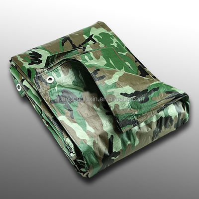 Custom Insulated Printed Ground Poly Tarps for Outdoor Protection in Plaid Style