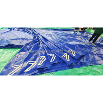 UV Resistant Polyvinyl Chloride Tarpaulin 0.8mm-1.50mm Thickness 500D*200D Yarn Count