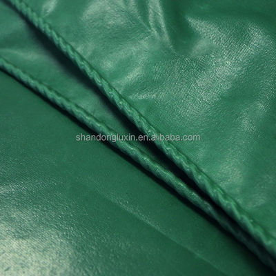 Rainproof Prefabricated Green PVC Tarpaulin with UV Resistance and Sunlight Blocking