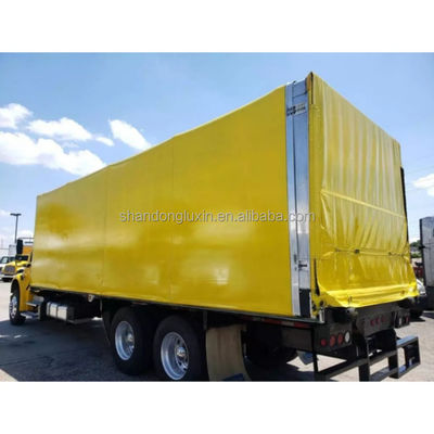 Yellow PVC Tarpaulin UV Resistant Rainproof Moisture-proof for Versatile Applications