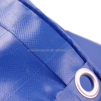 Plain Style PVC Waterproof Tarpaulin in Blue for Moisture-proof and Sunlight Blocking