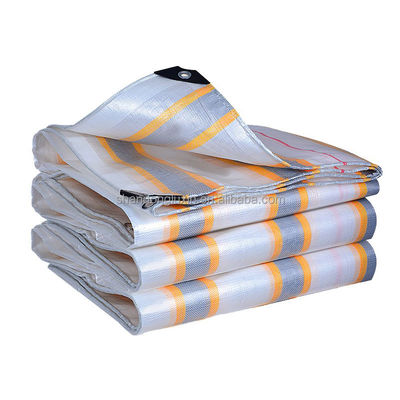 LDPE Coating Poly Woven Tarpaulin Blue Green for High Strength and Sunproof Protection