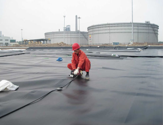 Double Smooth Surface 1mm HDPE Geomembrane for Circular Tanks and Dams in Mine Industry