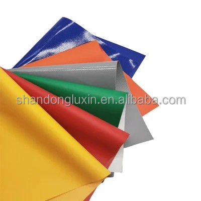 Plain Style Custom Size 650gsm 900gsm 8m per 10m Pond PVC Covered Tarpaulin for Truck and Trailer