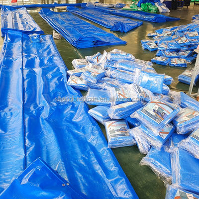 6*6-16*16 Density PE Tarpaulin Poly Tarp With Reinforced Fabric for Industrial Cover