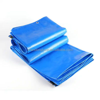 Woven PE Tarpaulin With UV Treated Plastic Fabric Canvas Poly Tarp For Sun Resistance