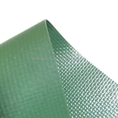 Directly from Manufacturers Green PVC Tarpaulin Woven Fabric for Wet and Sun Resistant