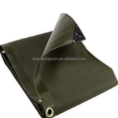 Foldable Plaid Style Heavy Duty Tarpaulin Durable Coated Pvc Fabric for Boat Cover