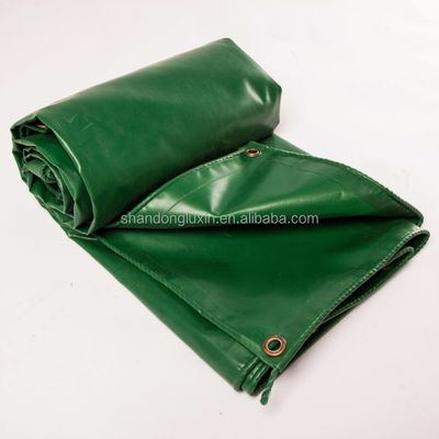 Foldable Plaid Style Heavy Duty Tarpaulin Durable Coated Pvc Fabric for Boat Cover