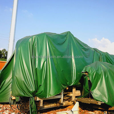 White Solid Eyelet Grommet Pvc Tarp Tarpaulin 280-960gsm Width 2m-100m for Heavy Duty