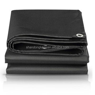 High Surface Hardness PE Black Tarpaulin for UV Resistant and Moisture-proof Covering