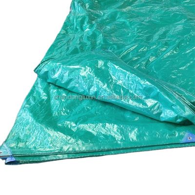 High Surface Hardness PE Tarpaulin in Green Color for UV Resistance and in 160 gsm